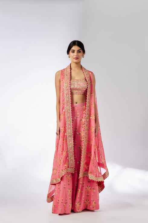 Jisha Pant Set - Pink
